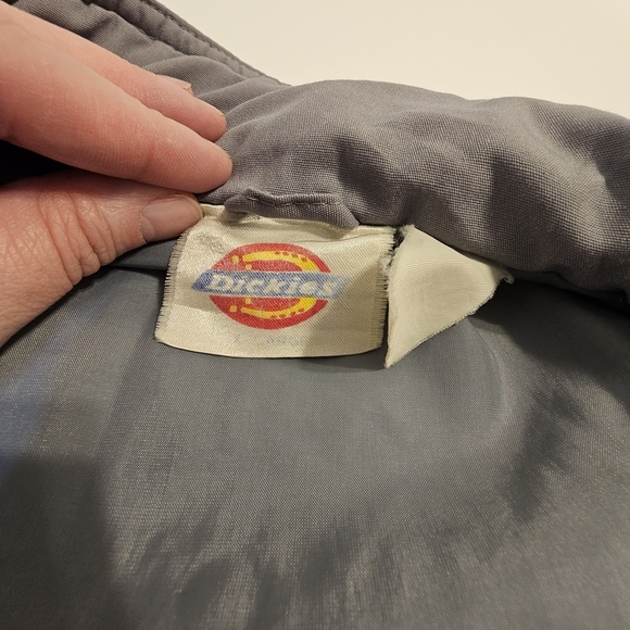 Vintage Dickies Puffer Vest Brass Button Down - Picture 6 of 12